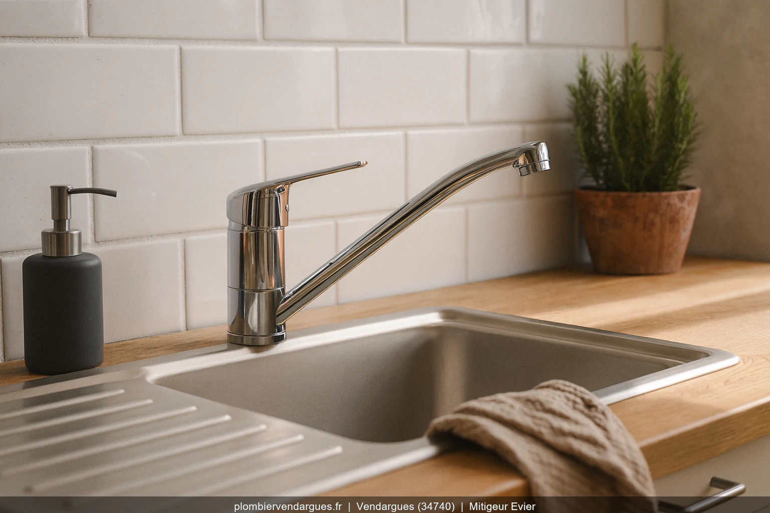 Installation mitigeur evier Grohe Eurostyle a Vendargues (34740)