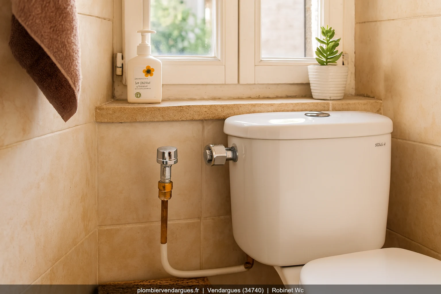 Installation robinet WC par plombier professionnel a Vendargues (34740)